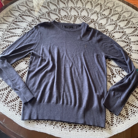 All Saints Mode Merino Crew Neck Ramskull Sweatergreat condition - Picture 1 of 5